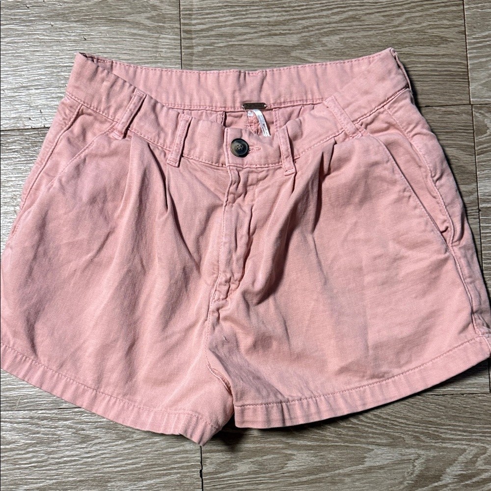 Free People High Waist Pink Shorts